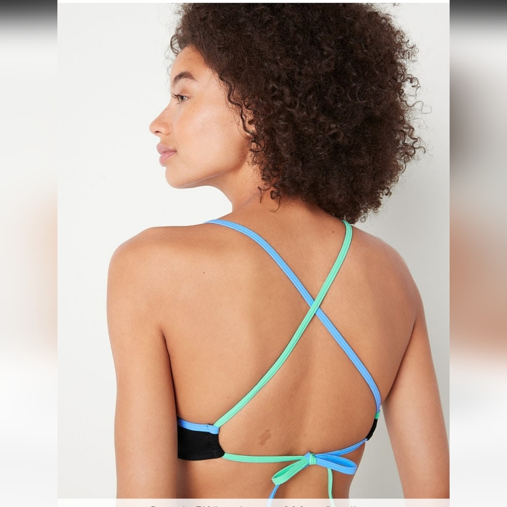 VS PINK Bodwrap bikini top with high waisted bikini bottom.Set is the 1 … - Picture 3 of 8
